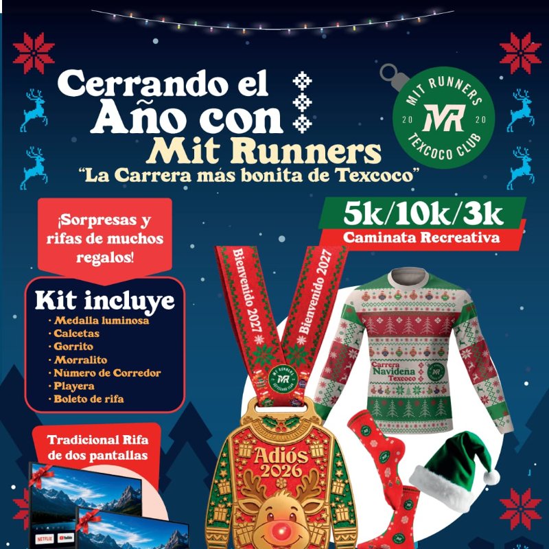 Logotipo CARRERA NAVIDEÑA CERRANDO EL AÑO CON MIT RUNNERS